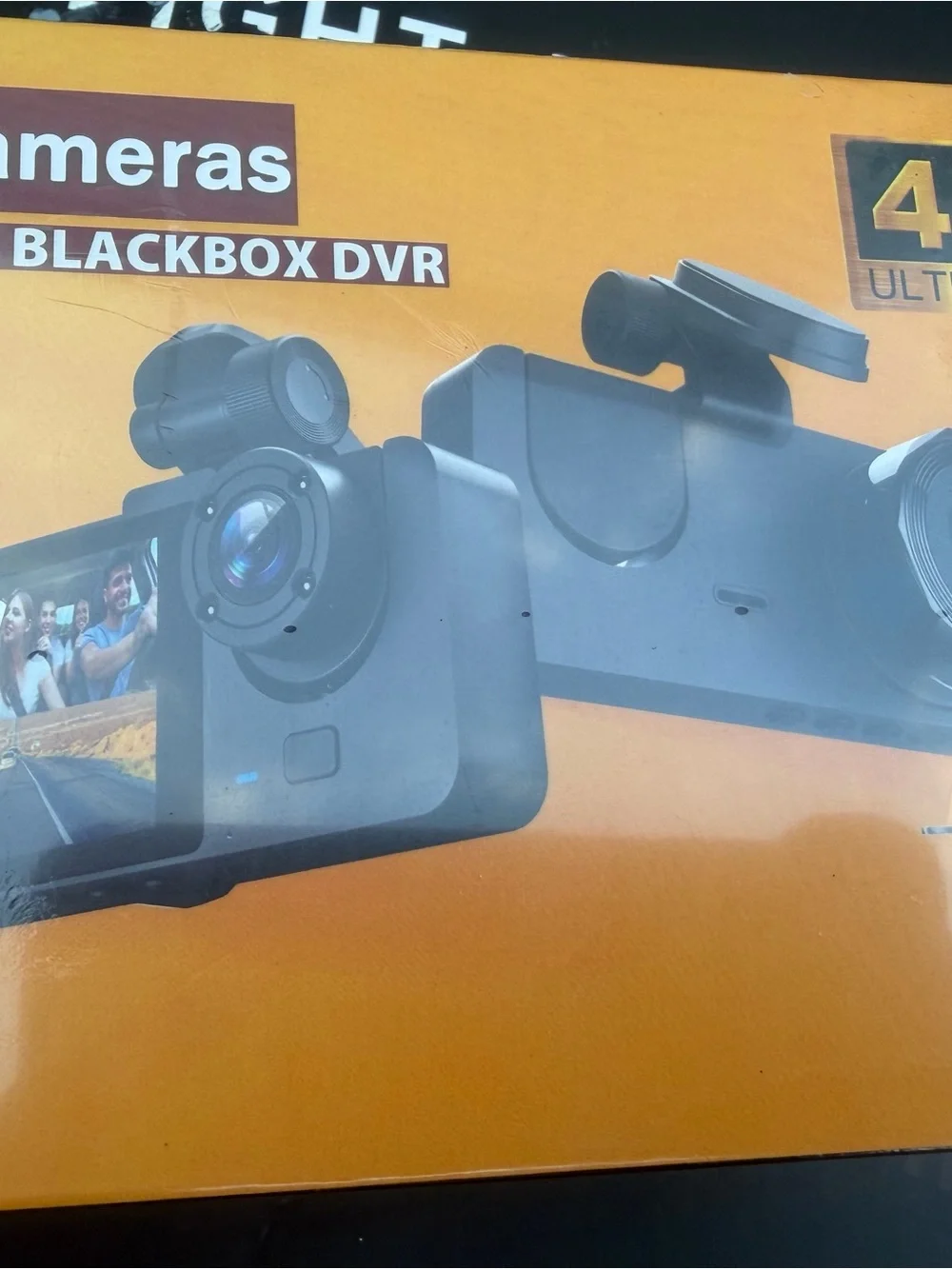 Black Dash Cam Car DVR with Dual Lens